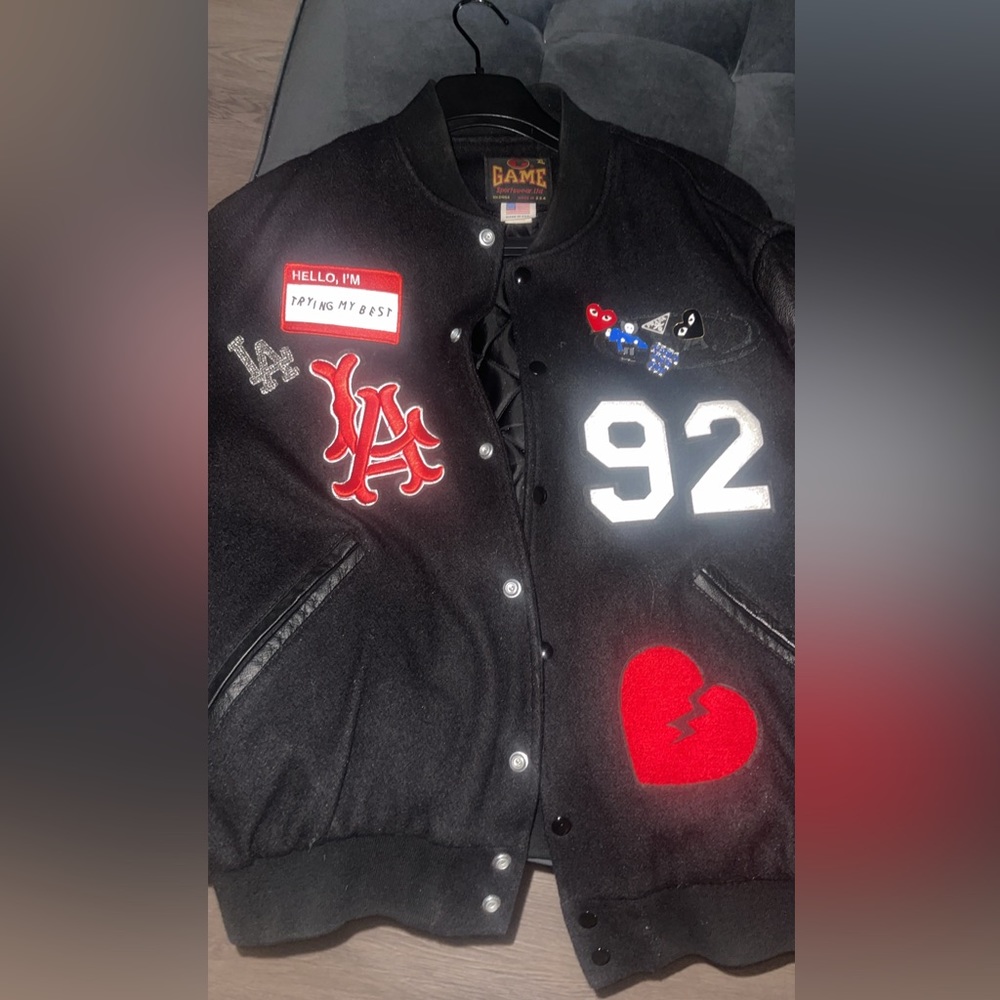 Custom letterman varsity jacket